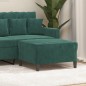 vidaXL Poggiapiedi Verde Scuro 70x55x41 cm in Velluto vidaXL Poggiapiedi Verde Scuro 70x55x41 cm in Velluto