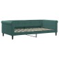 vidaXL Letto da Giorno Verde Scuro 100x200 cm in Velluto vidaXL Letto da Giorno Verde Scuro 100x200 cm in Velluto
