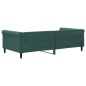 vidaXL Letto da Giorno Verde Scuro 100x200 cm in Velluto vidaXL Letto da Giorno Verde Scuro 100x200 cm in Velluto