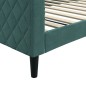 vidaXL Letto da Giorno Verde Scuro 100x200 cm in Velluto vidaXL Letto da Giorno Verde Scuro 100x200 cm in Velluto