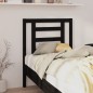 Testiera per Letto Nera 81x4x100 cm in Legno Massello di Pino Testiera per Letto Nera 81x4x100 cm in Legno Massello di Pino