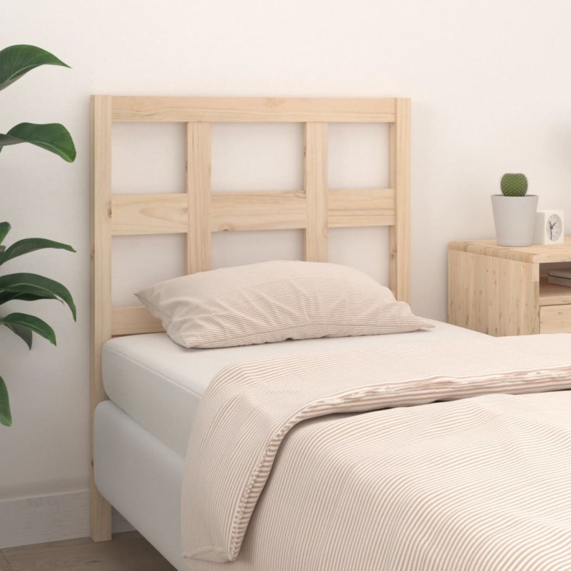 Testiera per Letto 80,5x4x100 cm in Legno Massello di Pino Testiera per Letto 80,5x4x100 cm in Legno Massello di Pino