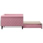 vidaXL Divano Letto con Letto Estraibile Rosa 100x200 cm in Velluto vidaXL Divano Letto con Letto Estraibile Rosa 100x200 cm in Velluto