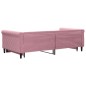 vidaXL Divano Letto con Letto Estraibile Rosa 100x200 cm in Velluto vidaXL Divano Letto con Letto Estraibile Rosa 100x200 cm in Velluto