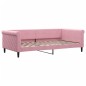 vidaXL Divano Letto con Letto Estraibile Rosa 100x200 cm in Velluto vidaXL Divano Letto con Letto Estraibile Rosa 100x200 cm in Velluto