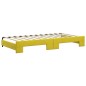 vidaXL Divano Letto Estraibile con Materassi Giallo 100x200 cm Velluto