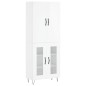 vidaXL Credenza Bianco Lucido 69,5x34x180 cm in Legno Multistrato vidaXL Credenza Bianco Lucido 69,5x34x180 cm in Legno Multistrato