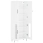 vidaXL Credenza Bianco Lucido 69,5x34x180 cm in Legno Multistrato vidaXL Credenza Bianco Lucido 69,5x34x180 cm in Legno Multistrato