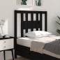 Testiera per Letto Nera 106x4x100 cm in Legno Massello di Pino Testiera per Letto Nera 106x4x100 cm in Legno Massello di Pino
