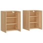 vidaXL Armadietti a Parete 2 pz Rovere Sonoma in Legno Multistrato vidaXL Armadietti a Parete 2 pz Rovere Sonoma in Legno Multistrato