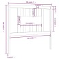 Testiera per Letto Nera 106x4x100 cm in Legno Massello di Pino Testiera per Letto Nera 106x4x100 cm in Legno Massello di Pino