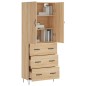 vidaXL Credenza Rovere Sonoma 69,5x34x180 cm in Legno Multistrato vidaXL Credenza Rovere Sonoma 69,5x34x180 cm in Legno Multistrato