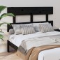 Testiera per Letto Nera 144x3x81 cm in Legno Massello di Pino Testiera per Letto Nera 144x3x81 cm in Legno Massello di Pino