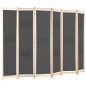 vidaXL Divisorio a 6 Pannelli Grigio 240x170x4 cm in Tessuto vidaXL Divisorio a 6 Pannelli Grigio 240x170x4 cm in Tessuto