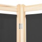 vidaXL Divisorio a 6 Pannelli Grigio 240x170x4 cm in Tessuto vidaXL Divisorio a 6 Pannelli Grigio 240x170x4 cm in Tessuto