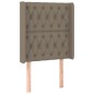 Testiera ad Orecchio Tortora 83x16x118/128 cm in Tessuto Testiera ad Orecchio Tortora 83x16x118/128 cm in Tessuto