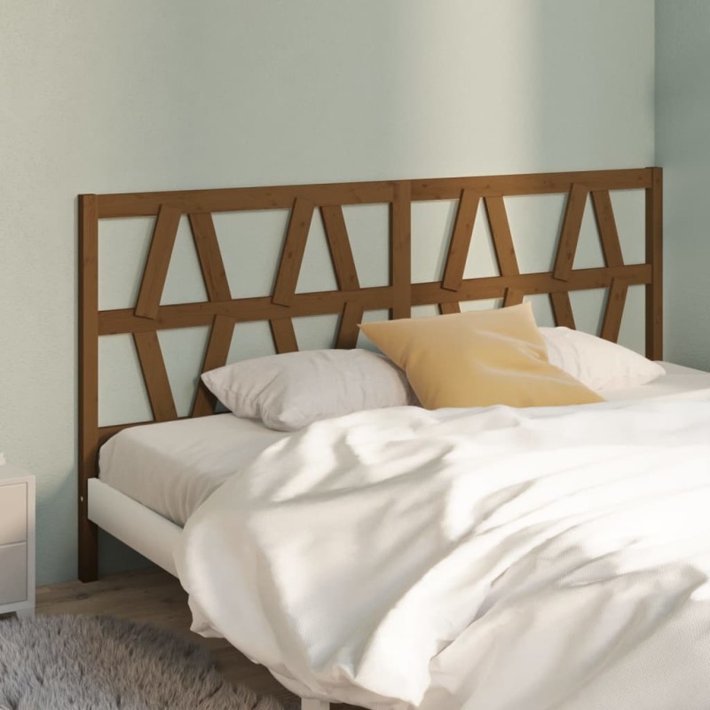 Testiera per Letto Miele 206x4x100 cm in Legno Massello di Pino Testiera per Letto Miele 206x4x100 cm in Legno Massello di Pino