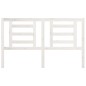 Testiera per Letto Bianca 166x4x100cm in Legno Massello di Pino Testiera per Letto Bianca 166x4x100cm in Legno Massello di Pino