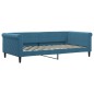 vidaXL Letto da Giorno Blu 100x200 cm in Velluto
