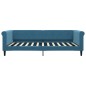 vidaXL Letto da Giorno Blu 100x200 cm in Velluto