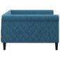 vidaXL Letto da Giorno Blu 100x200 cm in Velluto