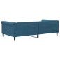 vidaXL Letto da Giorno Blu 100x200 cm in Velluto