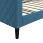vidaXL Letto da Giorno Blu 100x200 cm in Velluto