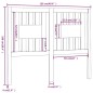 vidaXL Testiera per Letto ambra 126x4x100 cm in Legno di Pino vidaXL Testiera per Letto ambra 126x4x100 cm in Legno di Pino