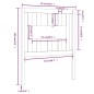 Testiera per Letto 81x4x100 cm in Legno Massello di Pino Testiera per Letto 81x4x100 cm in Legno Massello di Pino