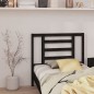 Testiera per Letto Nera 106x4x100 cm in Legno Massello di Pino Testiera per Letto Nera 106x4x100 cm in Legno Massello di Pino