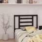 Testiera per Letto Nera 106x4x100 cm in Legno Massello di Pino Testiera per Letto Nera 106x4x100 cm in Legno Massello di Pino