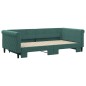 vidaXL Divano Letto con Letto Estraibile Verde Scuro 100x200cm Velluto vidaXL Divano Letto con Letto Estraibile Verde Scuro 100x200cm Velluto