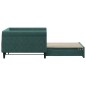 vidaXL Divano Letto con Letto Estraibile Verde Scuro 100x200cm Velluto vidaXL Divano Letto con Letto Estraibile Verde Scuro 100x200cm Velluto