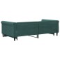 vidaXL Divano Letto con Letto Estraibile Verde Scuro 100x200cm Velluto vidaXL Divano Letto con Letto Estraibile Verde Scuro 100x200cm Velluto
