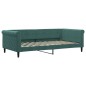 vidaXL Divano Letto con Letto Estraibile Verde Scuro 100x200cm Velluto vidaXL Divano Letto con Letto Estraibile Verde Scuro 100x200cm Velluto