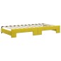 vidaXL Divano Letto Estraibile con Cassetti Giallo 100x200cm Velluto vidaXL Divano Letto Estraibile con Cassetti Giallo 100x200cm Velluto