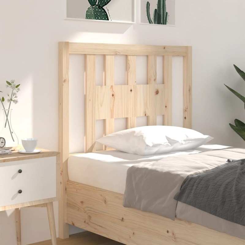 Testiera per Letto 106x4x100 cm in Legno Massello di Pino Testiera per Letto 106x4x100 cm in Legno Massello di Pino