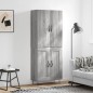 vidaXL Credenza Grigio Sonoma 69,5x34x180 cm in Legno Multistrato vidaXL Credenza Grigio Sonoma 69,5x34x180 cm in Legno Multistrato