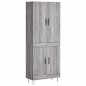 vidaXL Credenza Grigio Sonoma 69,5x34x180 cm in Legno Multistrato vidaXL Credenza Grigio Sonoma 69,5x34x180 cm in Legno Multistrato
