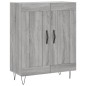 vidaXL Credenza Grigio Sonoma 69,5x34x180 cm in Legno Multistrato vidaXL Credenza Grigio Sonoma 69,5x34x180 cm in Legno Multistrato