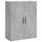 vidaXL Credenza Grigio Cemento 69,5x34x180 cm in Legno Multistrato vidaXL Credenza Grigio Cemento 69,5x34x180 cm in Legno Multistrato