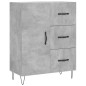 vidaXL Credenza Grigio Cemento 69,5x34x180 cm in Legno Multistrato vidaXL Credenza Grigio Cemento 69,5x34x180 cm in Legno Multistrato