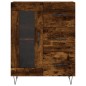 vidaXL Credenza Rovere Fumo  69,5x34x180 cm in Legno Multistrato