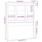 Testiera per Letto 95,5x4x100 cm in Legno Massello di Pino Testiera per Letto 95,5x4x100 cm in Legno Massello di Pino