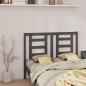 Testiera per Letto Grigia 141x4x100cm in Legno Massello di Pino Testiera per Letto Grigia 141x4x100cm in Legno Massello di Pino