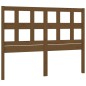 Testiera per Letto Miele 125,5x4x100 cm Legno Massello di Pino