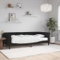 vidaXL Divano Letto con Materasso Nero 100x200 cm in Velluto vidaXL Divano Letto con Materasso Nero 100x200 cm in Velluto