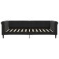 vidaXL Letto da Giorno Nero 100x200 cm in Velluto