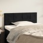 Testiera Nera 100x5x78/88 cm in Velluto Testiera Nera 100x5x78/88 cm in Velluto