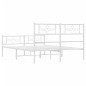 vidaXL Giroletto con Testiera e Pediera Metallo Bianco 140x200 cm vidaXL Giroletto con Testiera e Pediera Metallo Bianco 140x200 cm